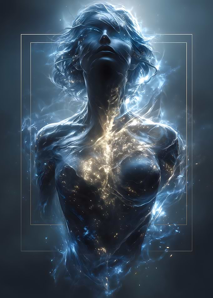 Celestial Being in Blue and Gold