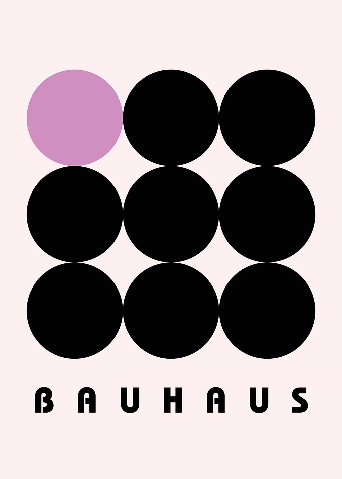 Bauhaus Geometric Art Print