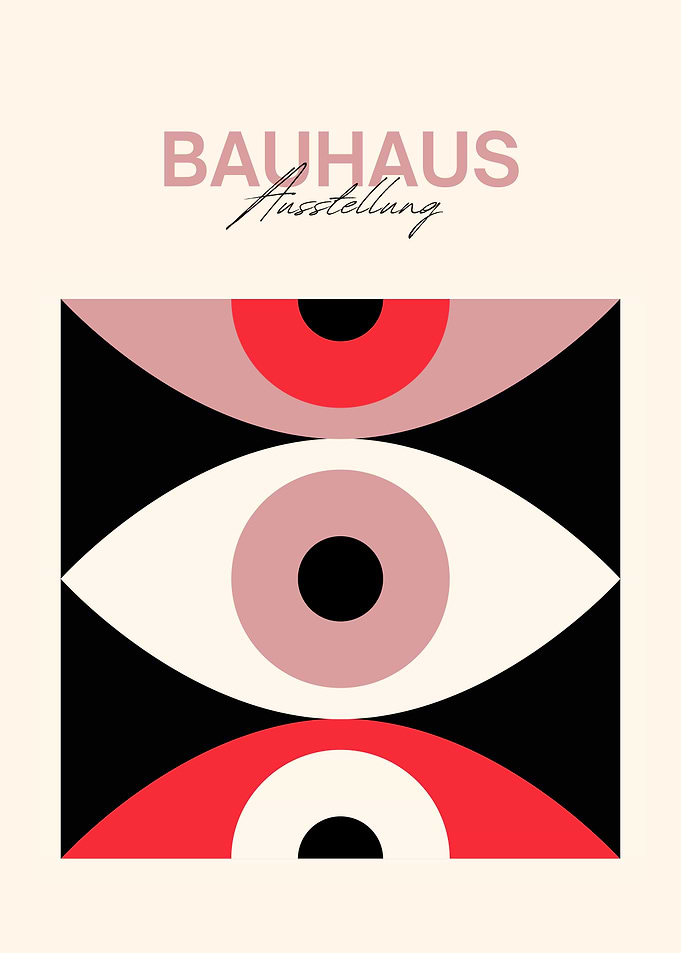 Bauhaus Ausstellung Abstract Eye Poster