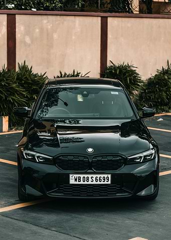 Sleek Black BMW Car Portrait