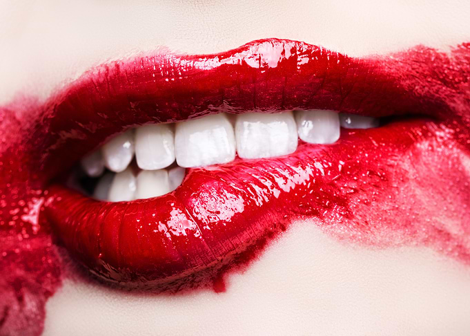 Red Lipstick Bite