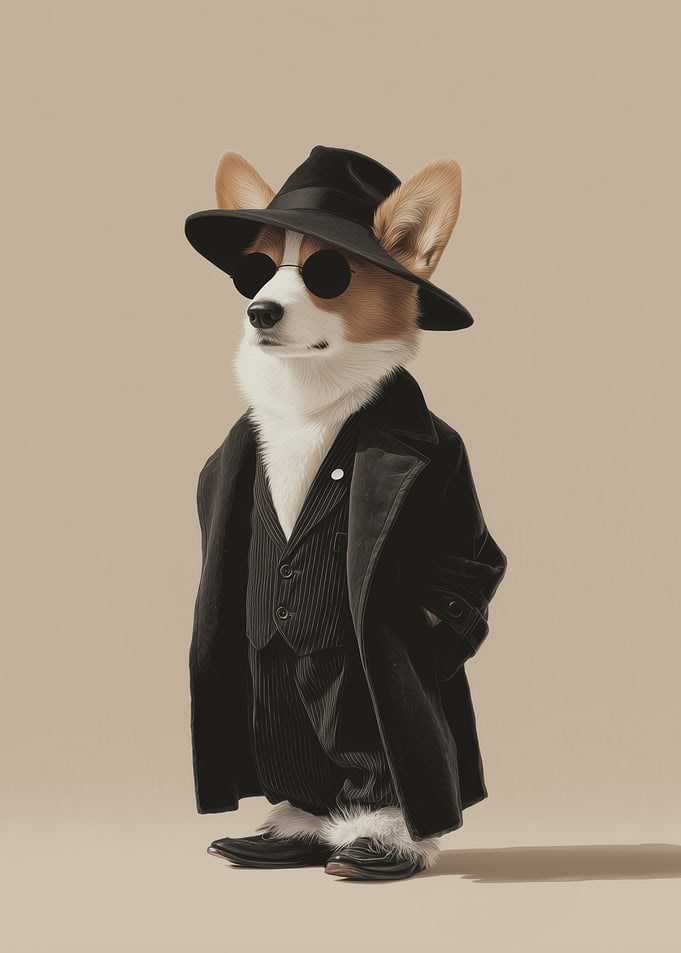 Corgi in Suit, Mafia corgi
