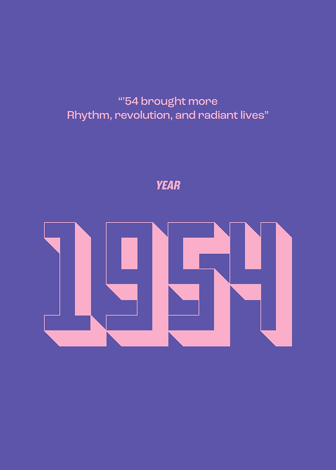 1954 Year Poster