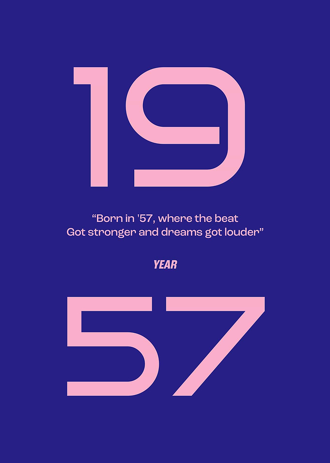 1957 Year Poster
