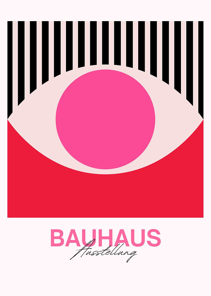 Bauhaus Ausstellung Abstract Art Poster