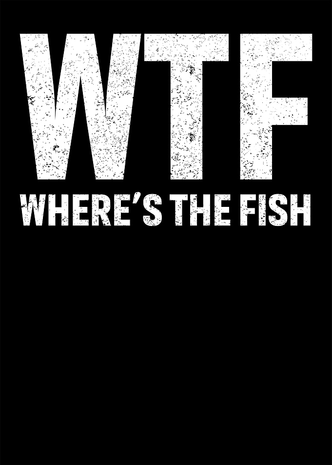 WTF Where's the Fish Text Art