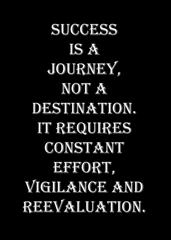 Success is a Journey Text Art