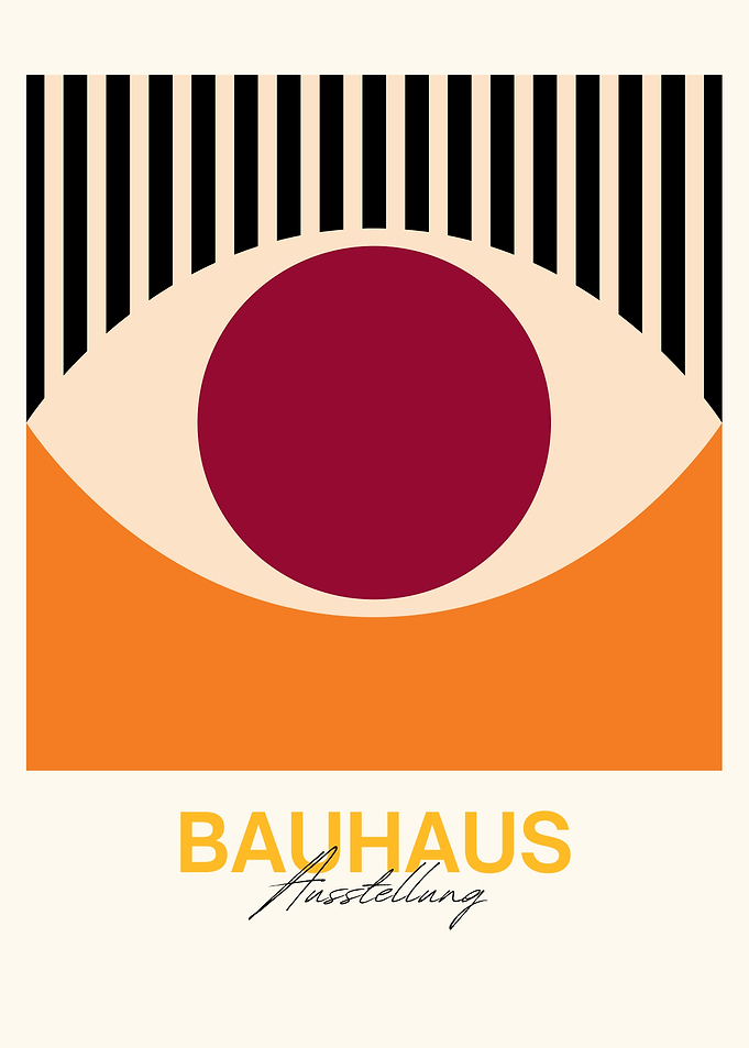 Bauhaus Ausstellung Abstract Art Poster