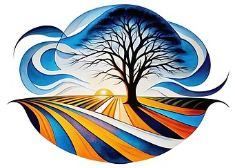 Abstract Tree of Life Landscape