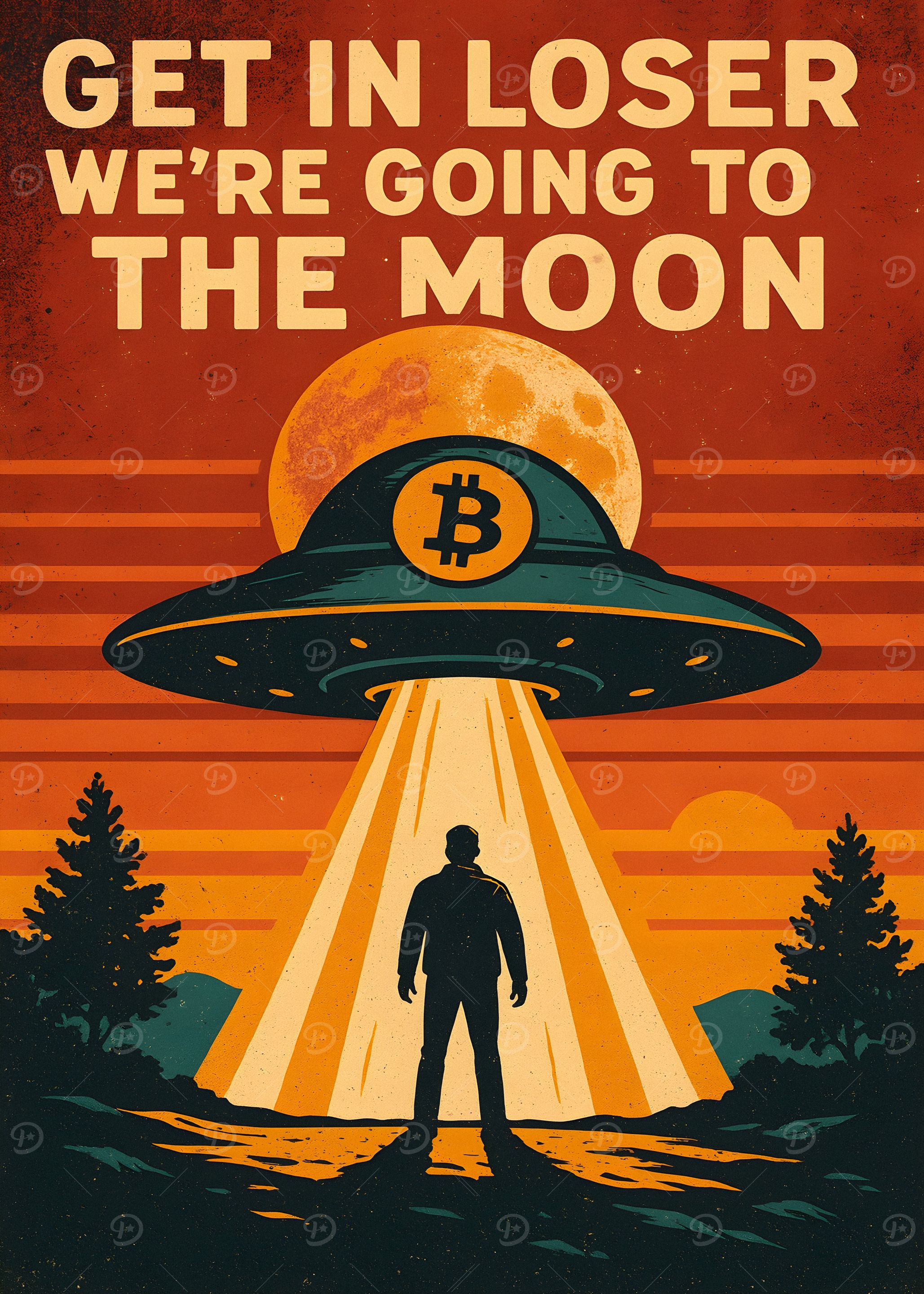 Bitcoin UFO to the Moon