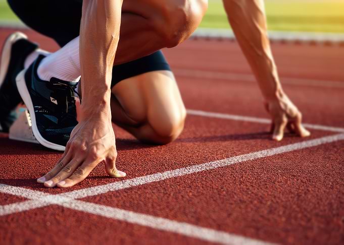 Runner at the Starting Line