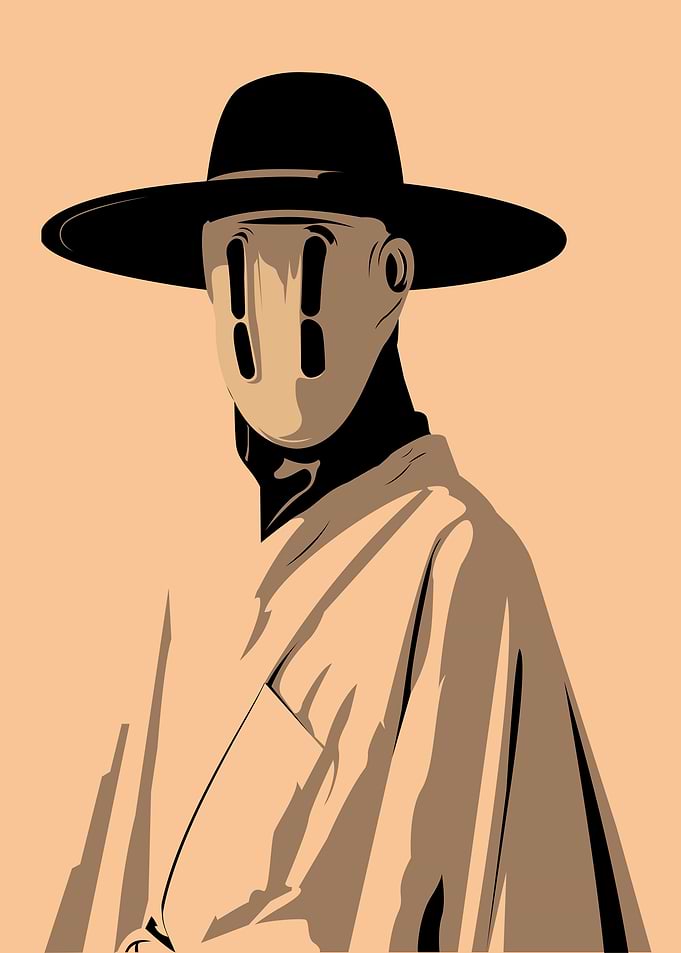Abstract Figure with Hat and Robe