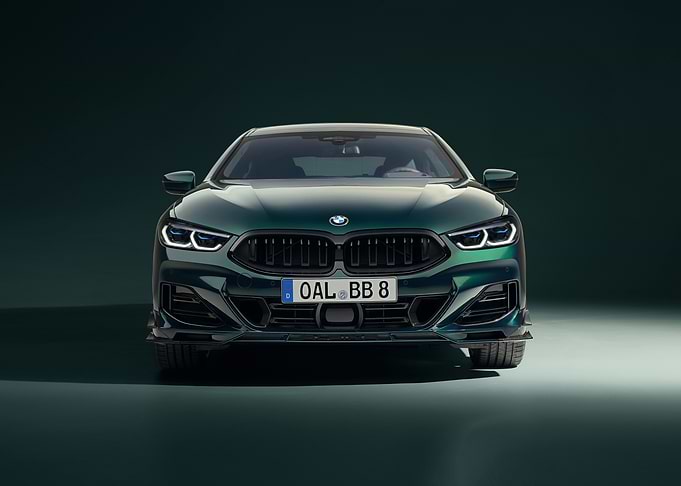 Green BMW Front View