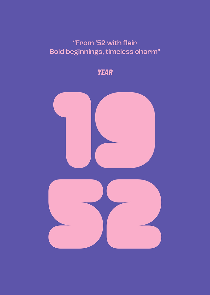 1952 Year Poster