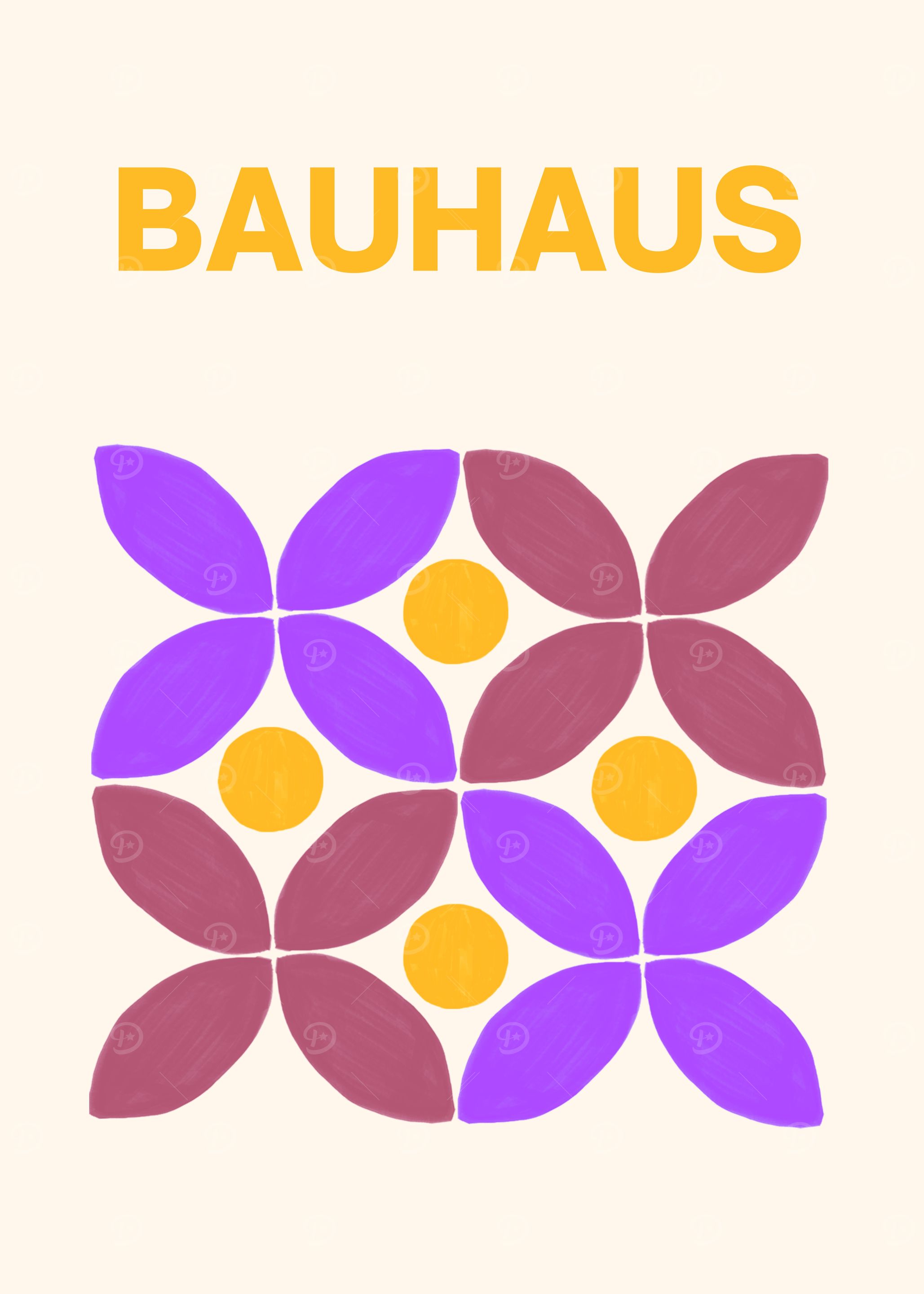 Bauhaus Geometric Pattern Art