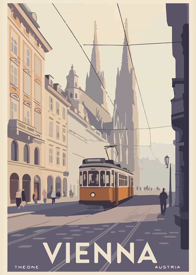 Vienna Austria Travel Poster