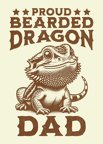 Proud Bearded Dragon Dad Reptile Lover