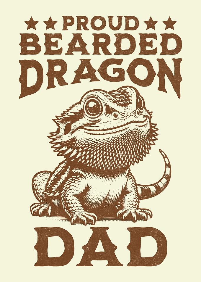 Proud Bearded Dragon Dad Reptile Lover