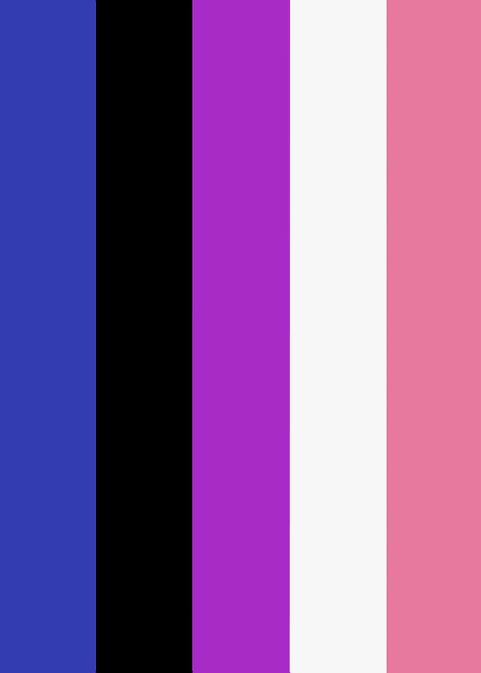 Genderfluid Pride Flag Color Palette