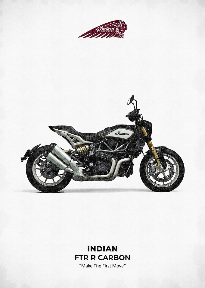 Indian FTR R Carbon Motorcycle Art