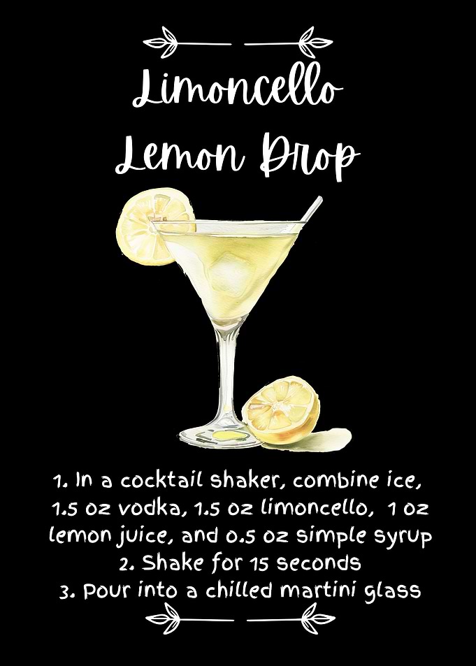 Limoncello Lemon Drop Cocktail Full Recipe