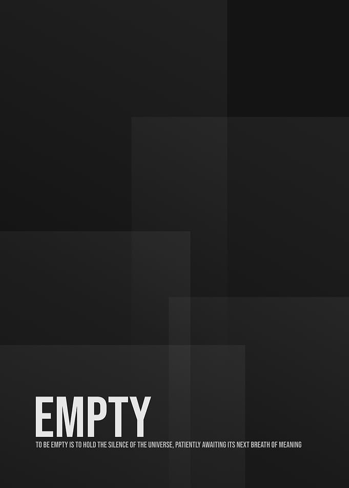 Empty: Minimalist Dark Abstract