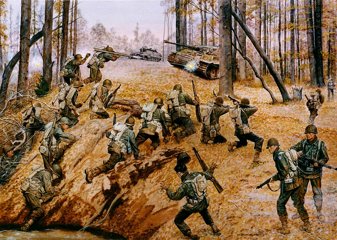 Crossing the Sauer River, December 1944