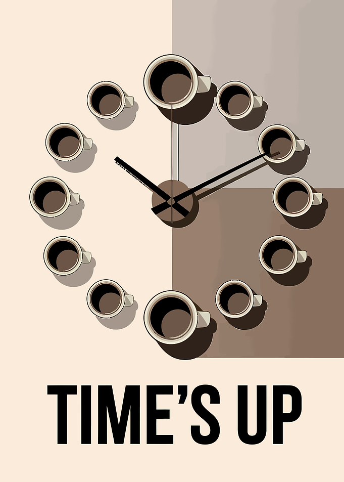 Coffee Clock - Time's Up