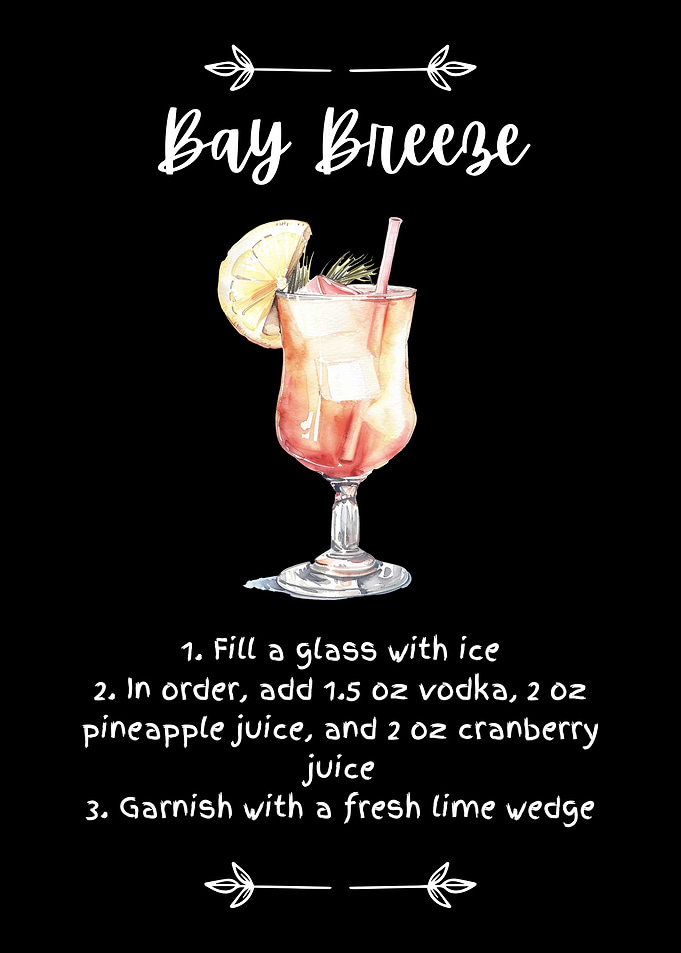 Bay Breeze Cocktail Full Recipe