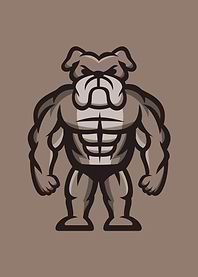 Strong Bodybuilder Bulldog