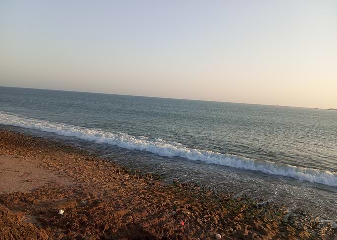 Ocean view with rocky beach