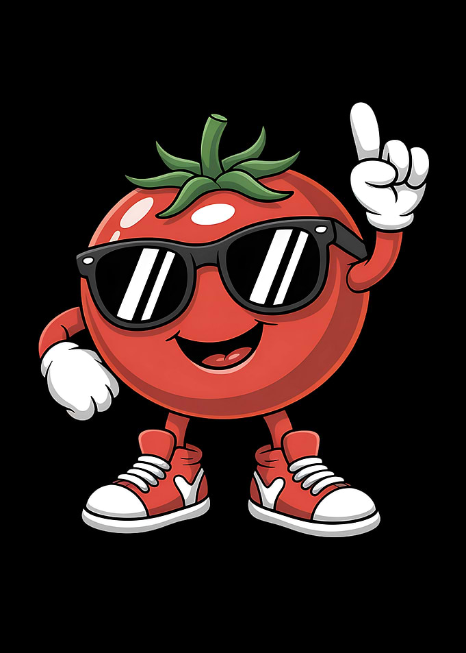 Funny Tomato Cartoon