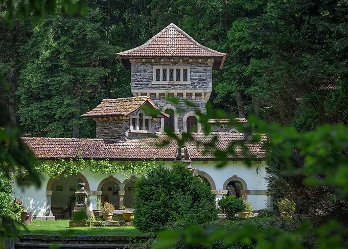 Castle in Forest Setting