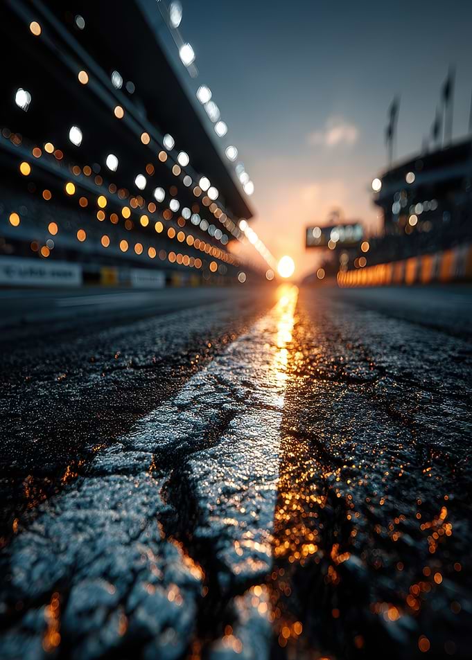Race Track at Sunset