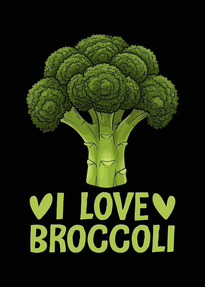 I Love Broccoli Cartoon