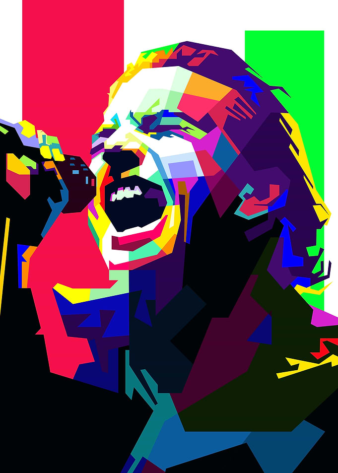Eddie Vedder Pop Art Style