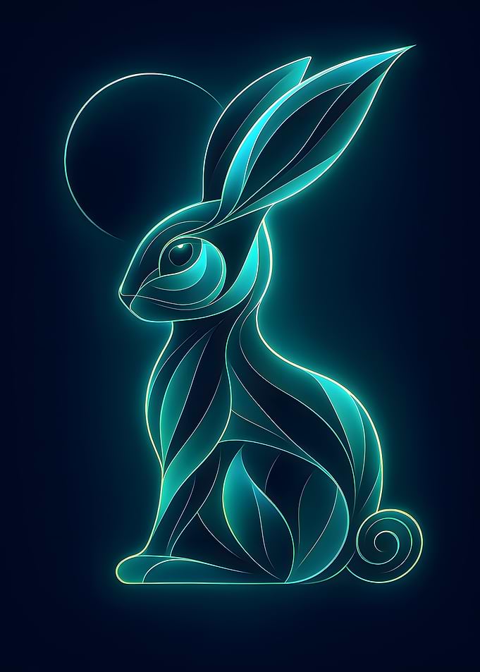 Luminous Neon Rabbit