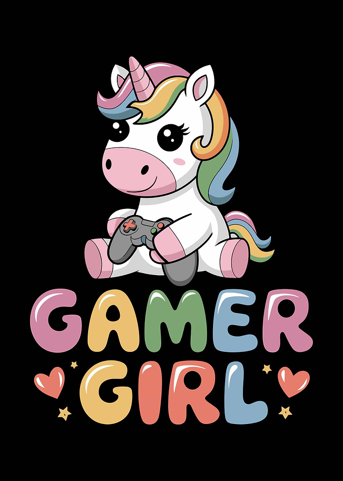 Gamer Girl Unicorn