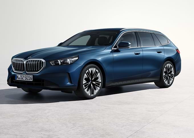 Blue BMW Touring Car