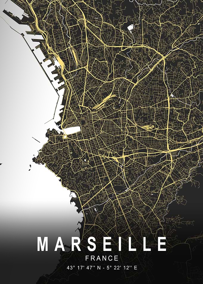Marseille Silver City Map