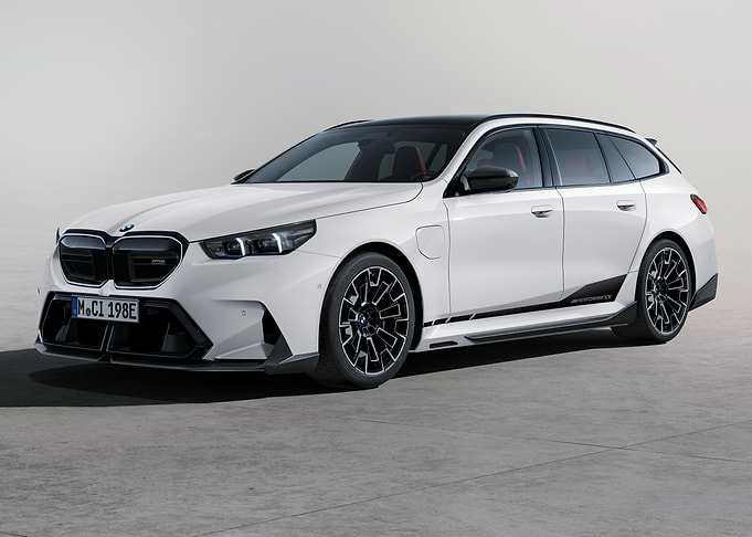 White BMW Touring Car Studio Shot