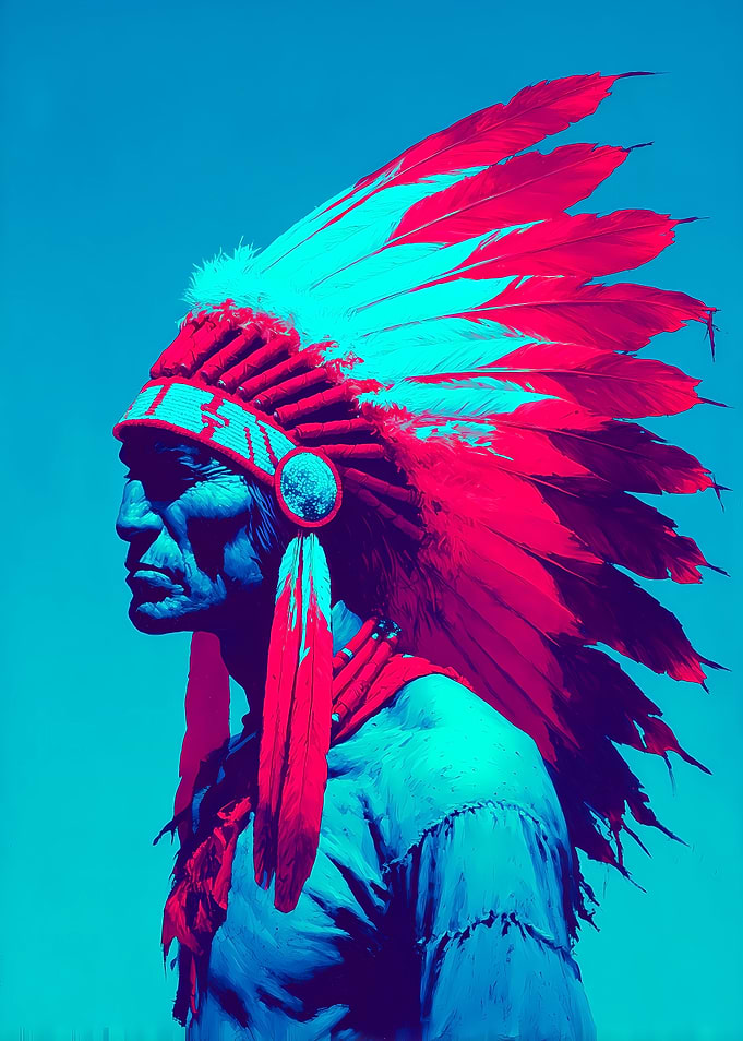 Spirit of the Plains - Native American Chief Portrait
