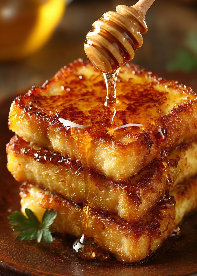 French Toast with Honey Drizzle