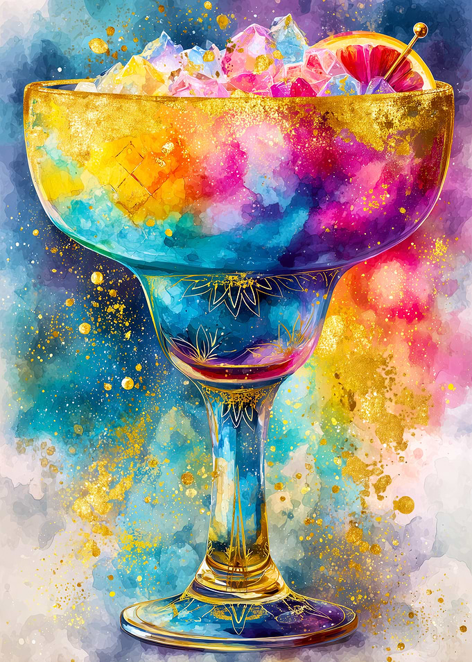 Colorful Margarita Watercolor Painting