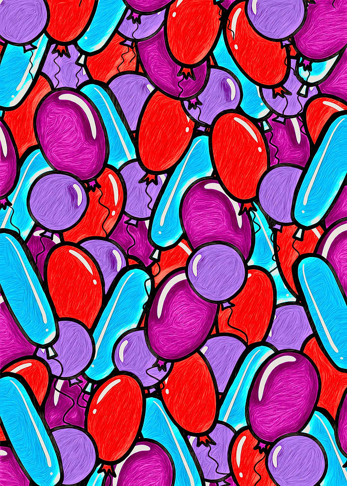 Colorful Balloon Pattern