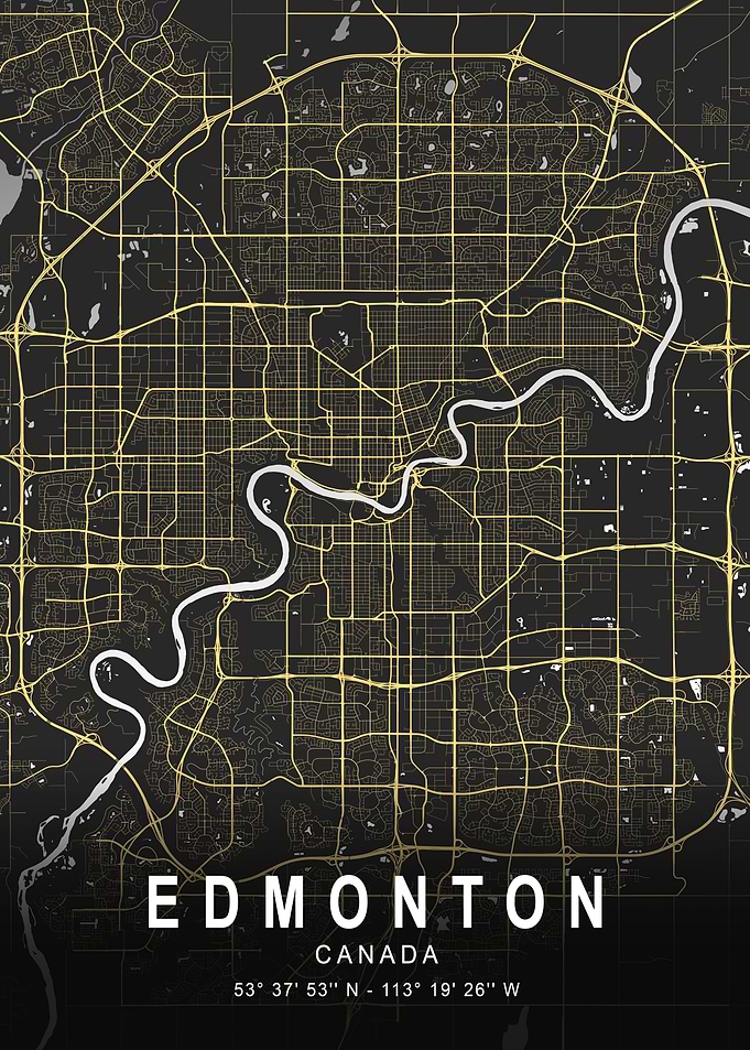 Edmonton Silver City Map