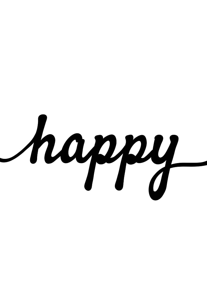 Happy Script Text