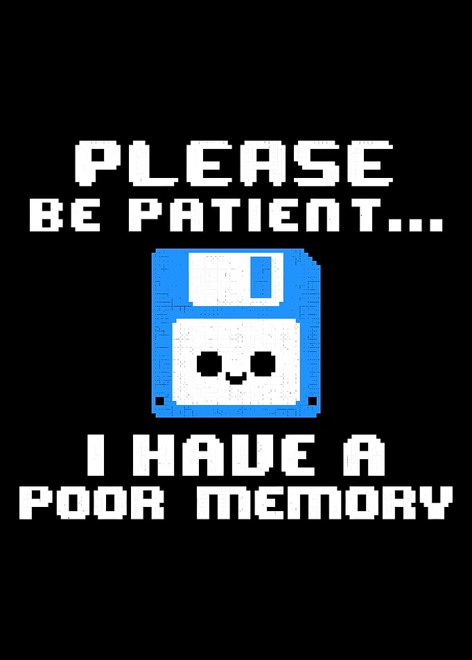 Poor Memory Floppy Disk Pixel Art
