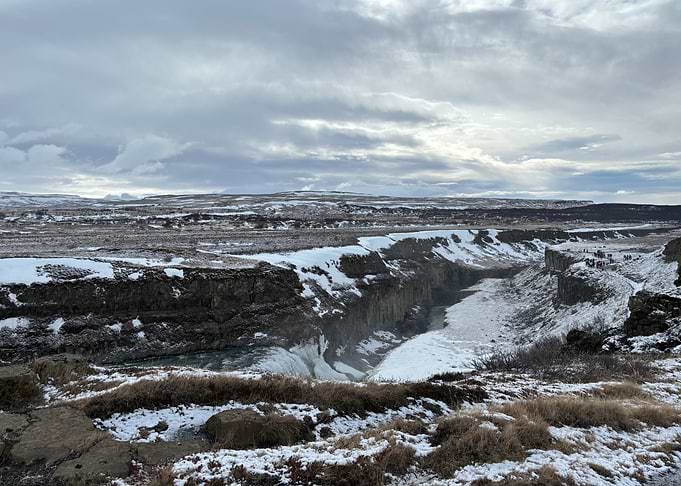 Snowy Canyon Landscape
