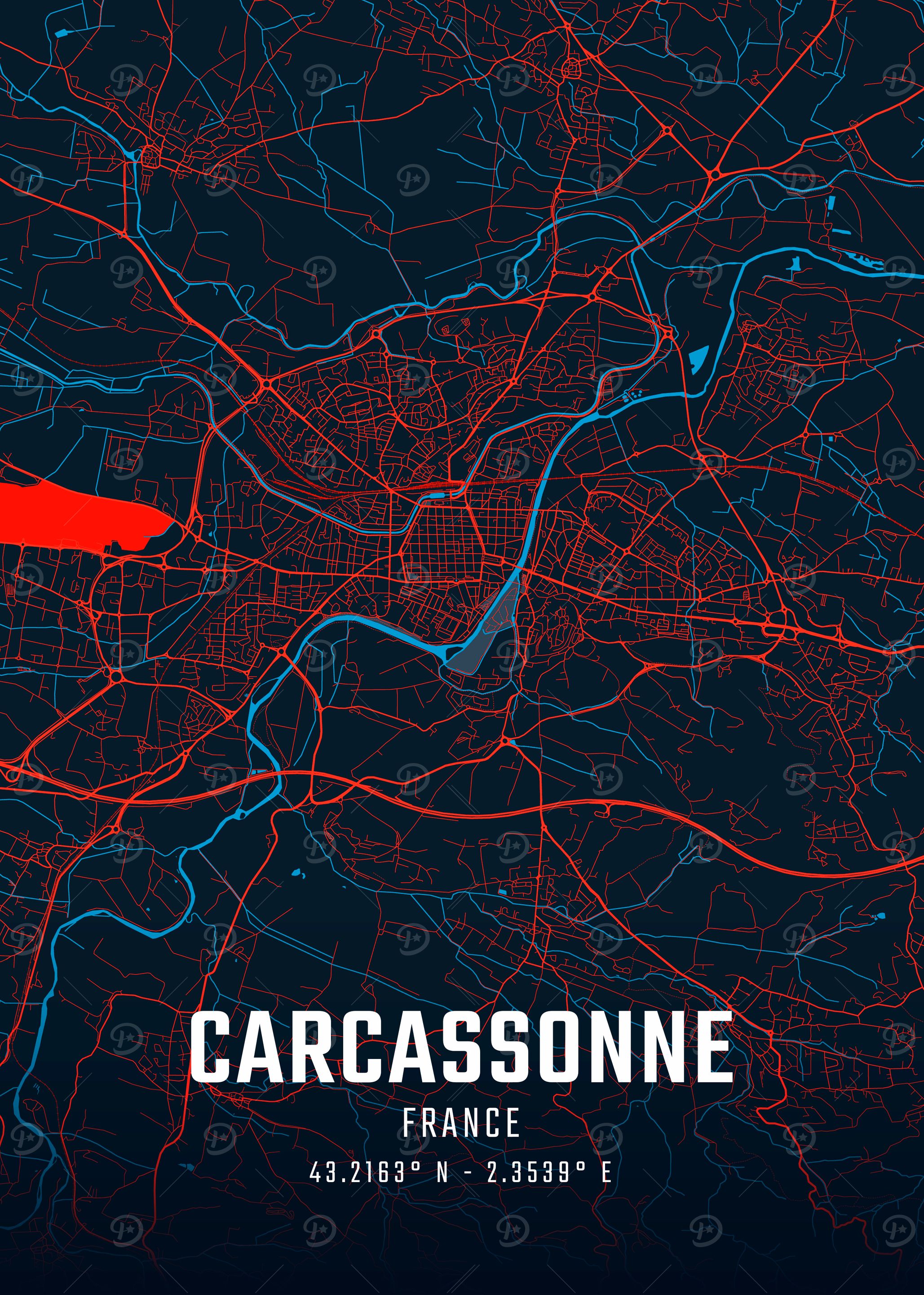 Carcassonne City Map